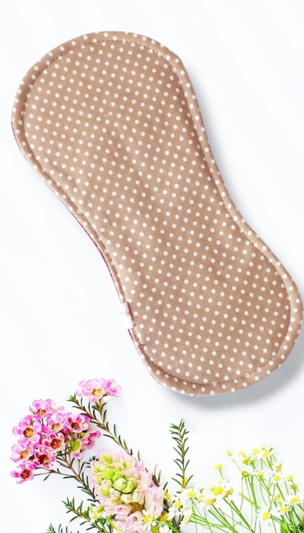 Pack 7 serviettes hygiéniques lavables sans ailettes FLEURS DES CHAMPS - (S/ Flux normaux jour et nuit) - serviettes menstruelles lavables - serviettes hygiéniques alternatives - Zéro déchet - shl - serviettes périodiques