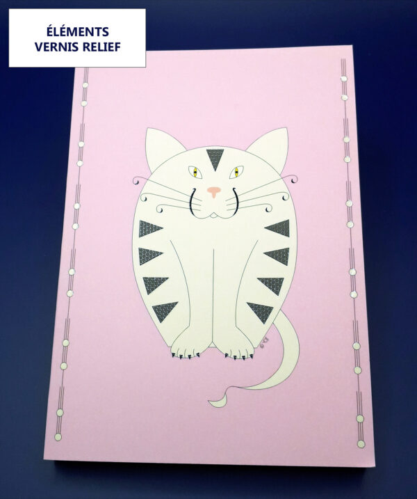 Grand carnet modèle Chat – Image 2
