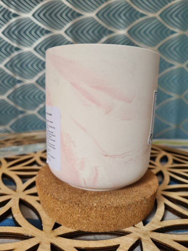Bougie citronnelle - pot céramique marbré rose – Image 2