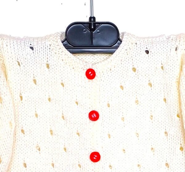 Gilet pour bébé avec des fleurs, taille 3 mois – Image 5