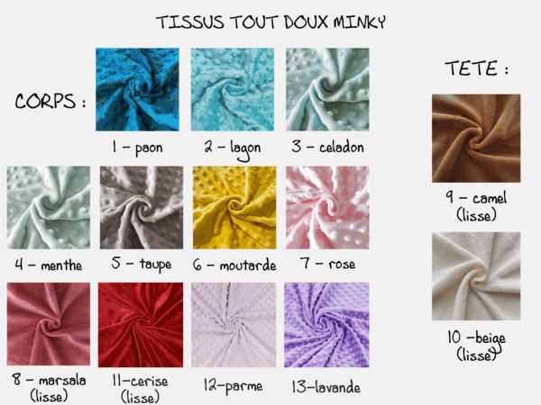 coozinoo - couleurs tissus au choix