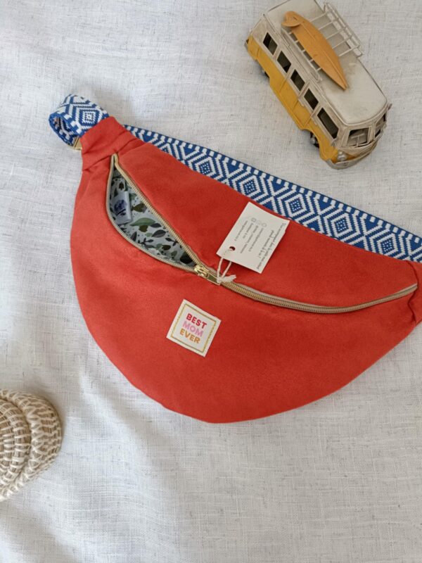 Banane femme daim orange – Image 4