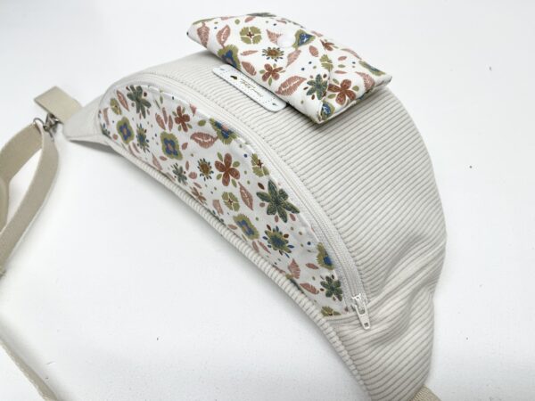 Sac banane velours ecru – Image 4
