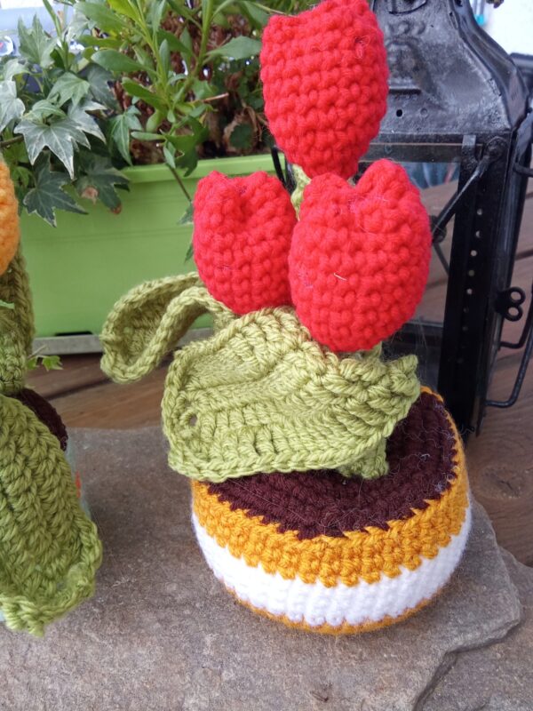 Petit pot de tulipe " rouge"