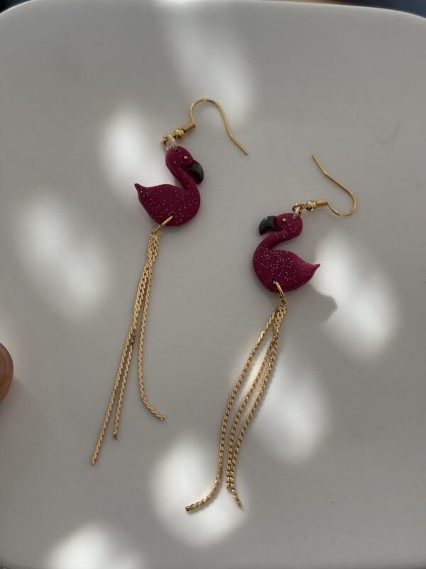 🦩 Boucles Flamant Rose 🦩 – Image 3