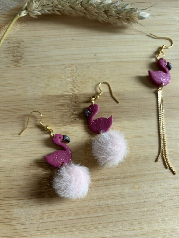 🦩 Boucles Flamant Rose 🦩 – Image 2
