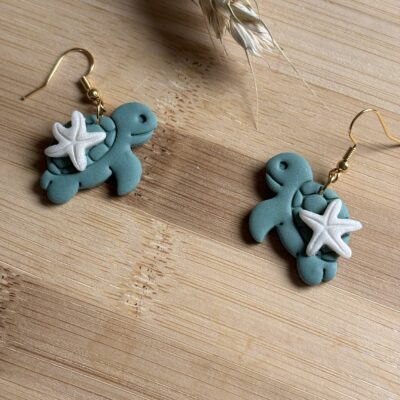 🐢 Boucles d'oreilles tortues de mer 🐢