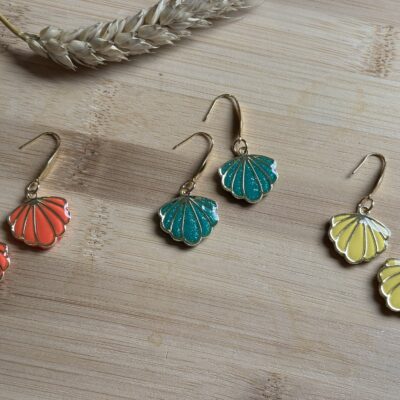 Boucles d'oreilles coquillage