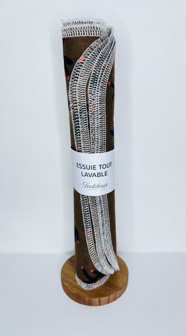 Essuie tout lavable en flanelle
