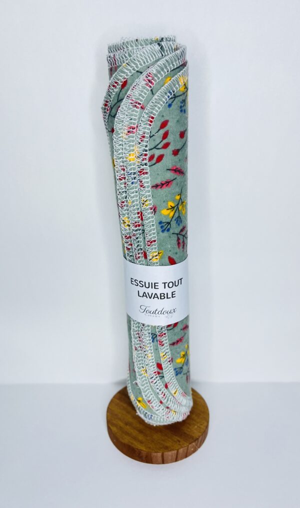 Essuie tout lavable en flanelle