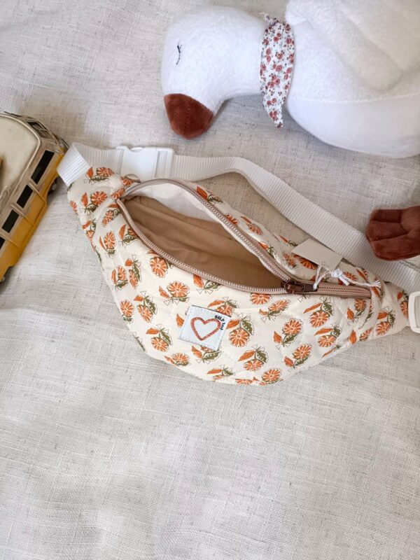Banane enfant / ado matelassée orange – Image 2