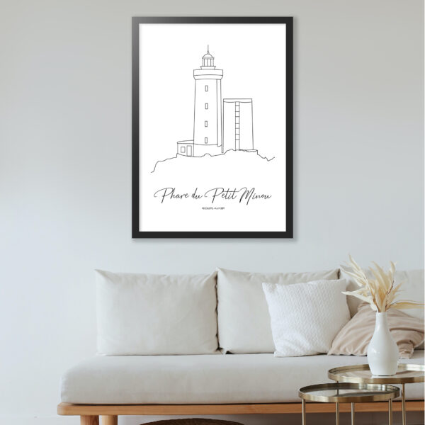 Affiche Phare du Petit Minou, phare de Bretagne, phare du Finistère, Plouzané, Brest – Image 2