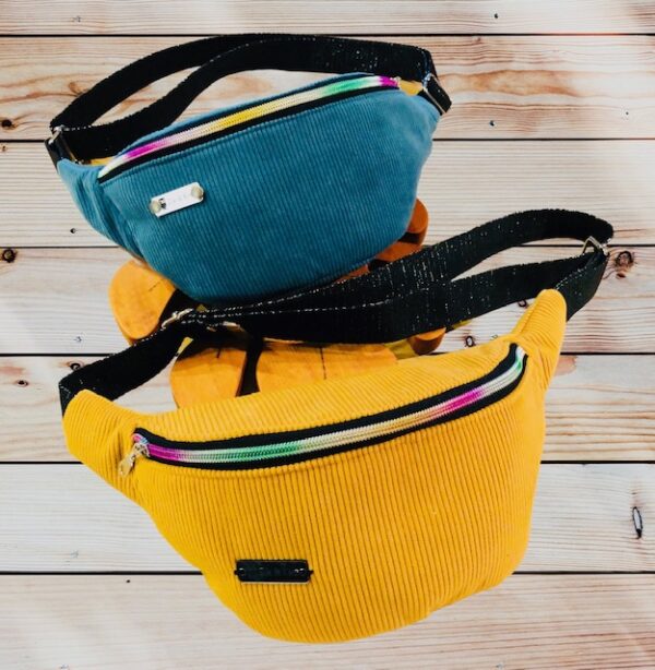 Sac banane velours