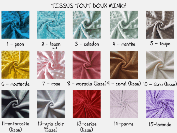 coozinoo - couleurs tissus au choix
