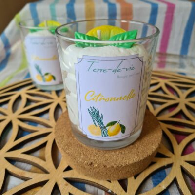 Bougie gourmande - citronnelle