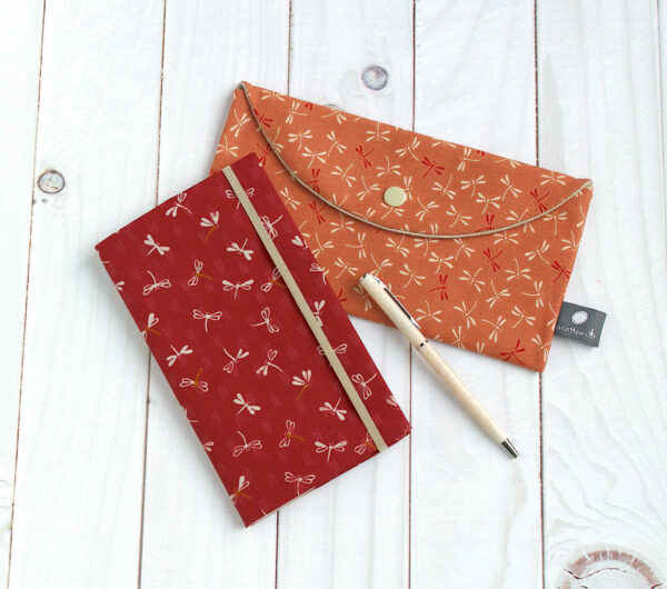 Porte chéquier tissu japonisant protège chéquier talon haut, étui chéquier portefeuille – Image 6