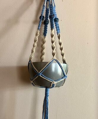 suspencion pour plante en macramé