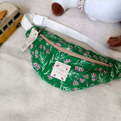 Banane enfant / ado matelassée verte