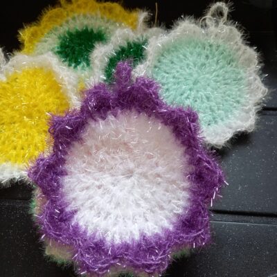 éponges fleurs de douche éco responsable tawashi lavable machine