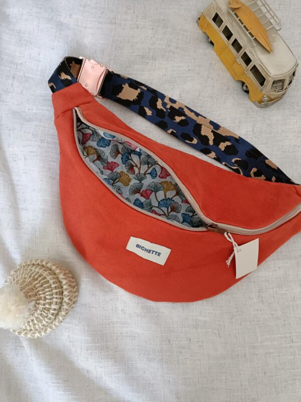 Banane femme daim orange – Image 5