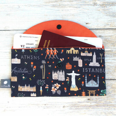 pochette billets avion passeport