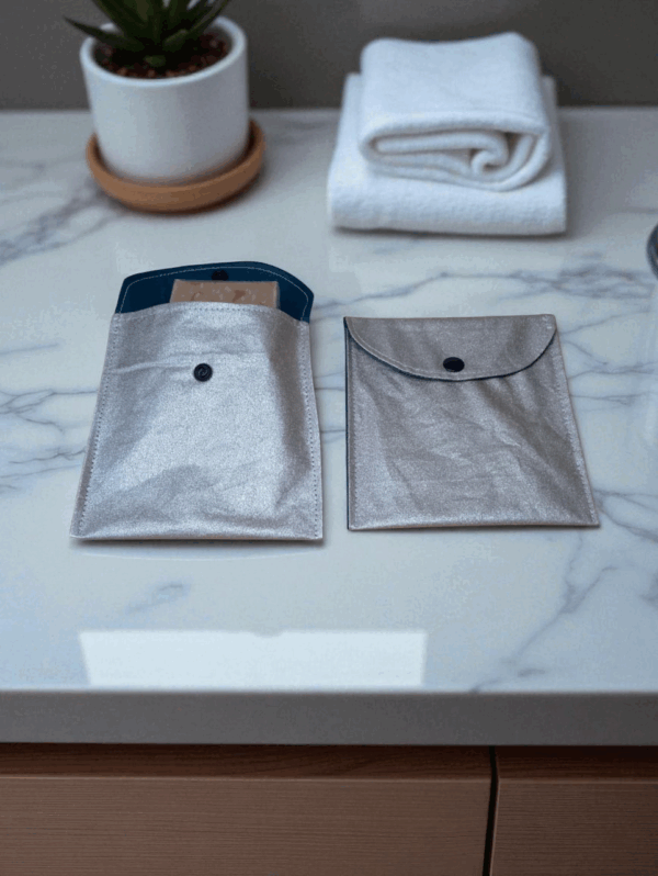 pochette, étui imperméable pour savon, shampoing ou déodorant solide – Image 2