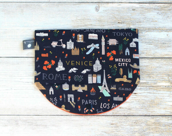 pochette plate enveloppe tissu