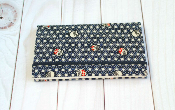 porte chequier talon haut tissu Japon