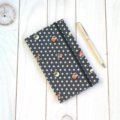 porte chequier tissu japonais