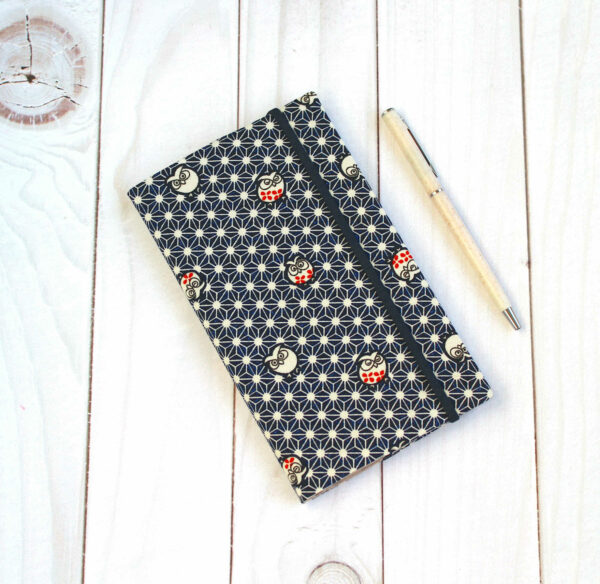 porte chequier tissu japonais