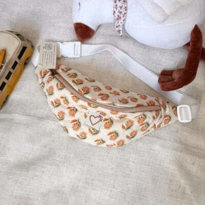 Banane enfant / ado matelassée orange
