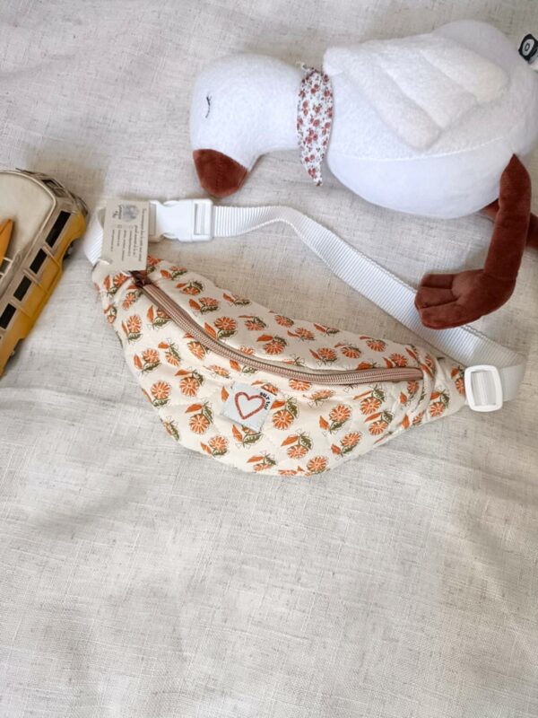 Banane enfant / ado matelassée orange