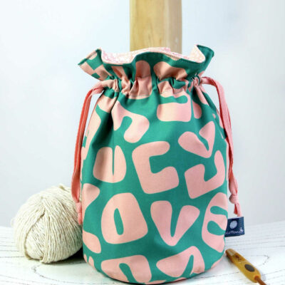 sac a projets crochet tricot