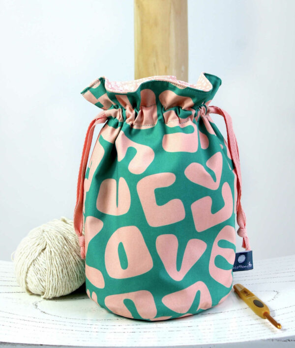 sac a projets crochet tricot