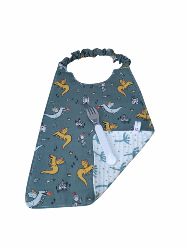Serviette de cantine élastique, bavoir maternelle, serviette personnalisable, modèle au choix – Image 9