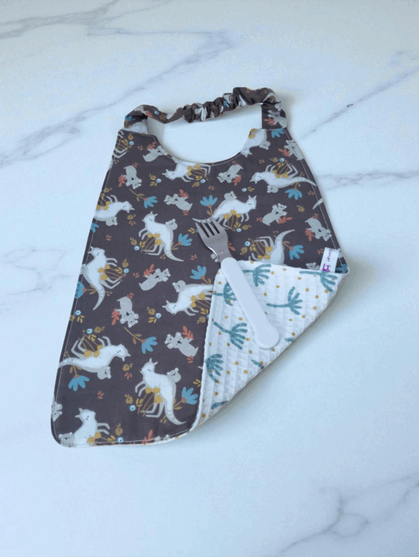 Serviette de cantine élastique, bavoir maternelle, serviette personnalisable, modèle au choix – Image 10