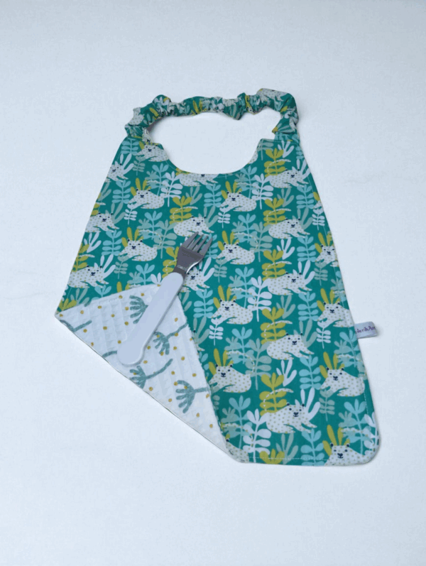 Serviette de cantine élastique, bavoir maternelle, serviette personnalisable, modèle au choix – Image 11