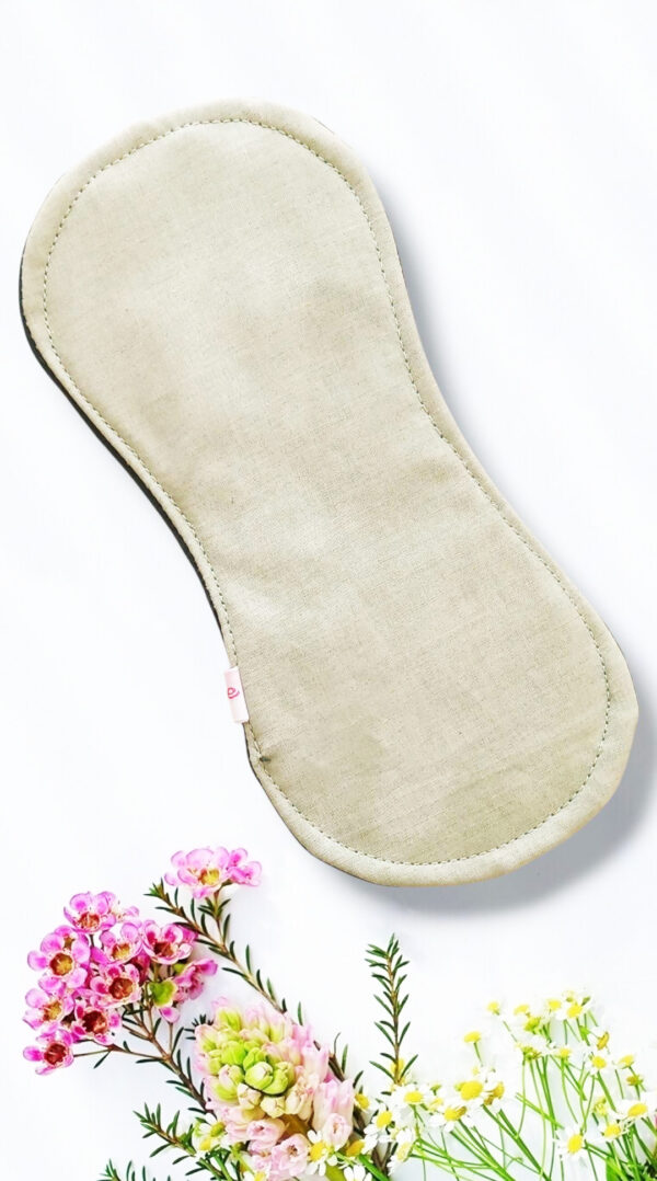 Pack 7 serviettes hygiéniques lavables sans ailettes EUCALYPTUS - (S/ Flux normaux jour et nuit) - serviettes menstruelles lavables - serviettes hygiéniques alternatives - Zéro déchet - shl - serviettes périodiques