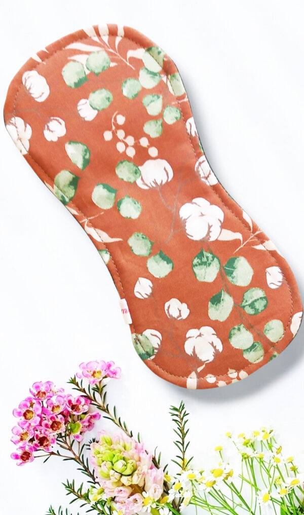 Pack 7 serviettes hygiéniques lavables sans ailettes EUCALYPTUS - (S/ Flux normaux jour et nuit) - serviettes menstruelles lavables - serviettes hygiéniques alternatives - Zéro déchet - shl - serviettes périodiques