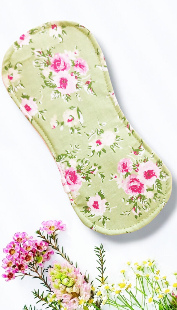 Pack 7 serviettes hygiéniques lavables sans ailettes ROSES - (S/ Flux normaux jour et nuit) - serviettes menstruelles lavables - serviettes hygiéniques alternatives - Zéro déchet - shl - serviettes périodiques
