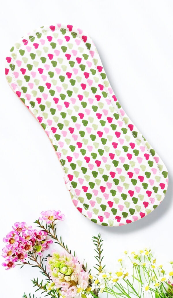 Pack 7 serviettes hygiéniques lavables sans ailettes ROSES - (S/ Flux normaux jour et nuit) - serviettes menstruelles lavables - serviettes hygiéniques alternatives - Zéro déchet - shl - serviettes périodiques