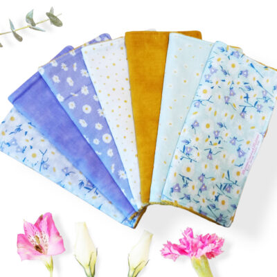 Essuie-tout lavable DAISY - Serviette en tissu lavable réutilisable - Essuie-tout alternatif écologique zéro déchet