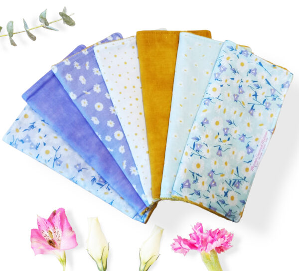 Essuie-tout lavable DAISY - Serviette en tissu lavable réutilisable - Essuie-tout alternatif écologique zéro déchet