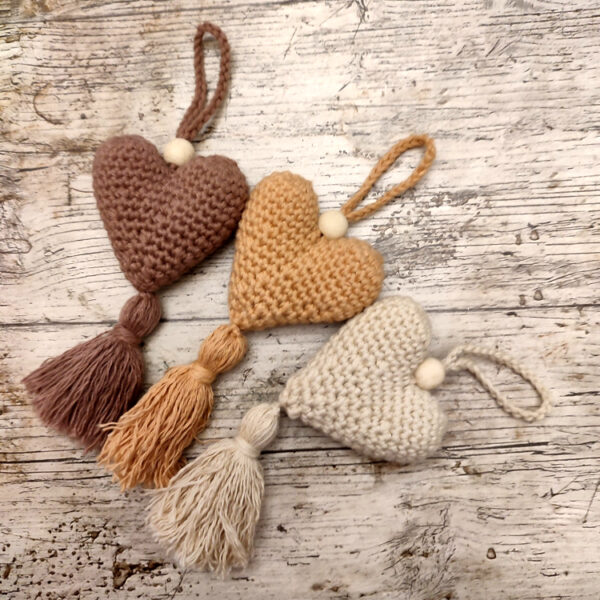 Lot de 3 coeurs bohème à suspendre – Image 3