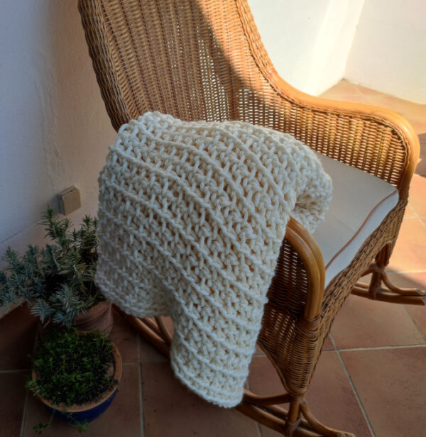 Plaid boho Dalhia Écru – Image 2