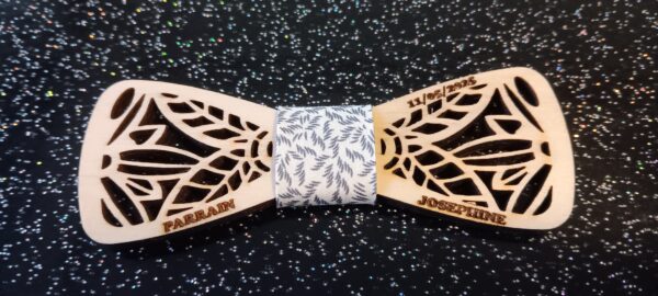 noeud papillon en bois personalisable – Image 31