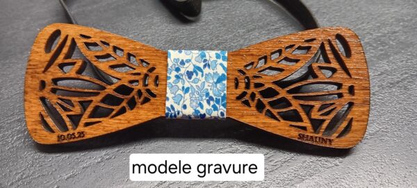 noeud papillon en bois personalisable – Image 29
