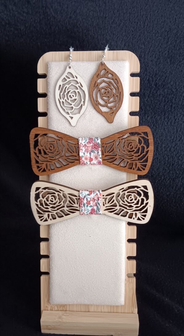 noeud papillon en bois personalisable – Image 2
