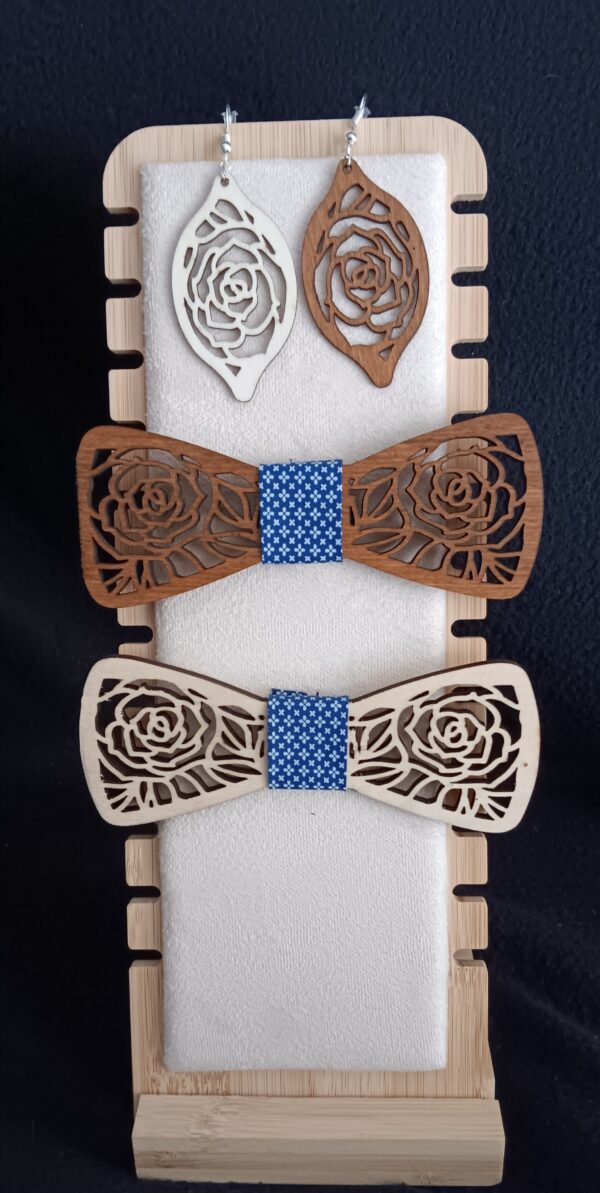 noeud papillon en bois personalisable – Image 3