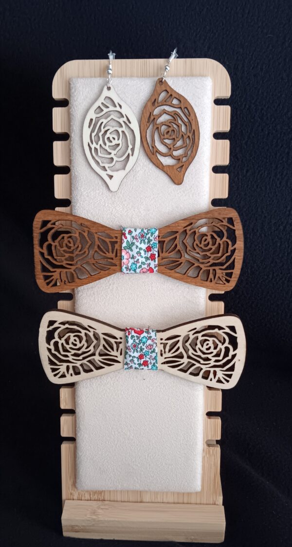 noeud papillon en bois personalisable – Image 4